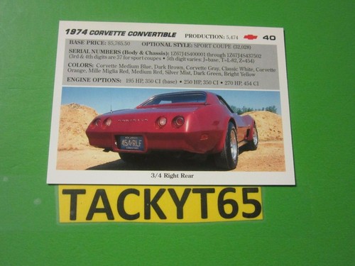 1991 VETTE SET SINGLE CARD(S) NEW YOU CHOOSE - Picture 84 of 202