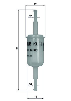 Mahle Original KL15OF Kraftstofffilter FüR VW Audi Skoda Renault Ford CitroËN-image