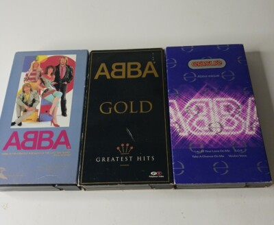 Lot of 2 Abba VHS + 1 Erasure Abba Covers