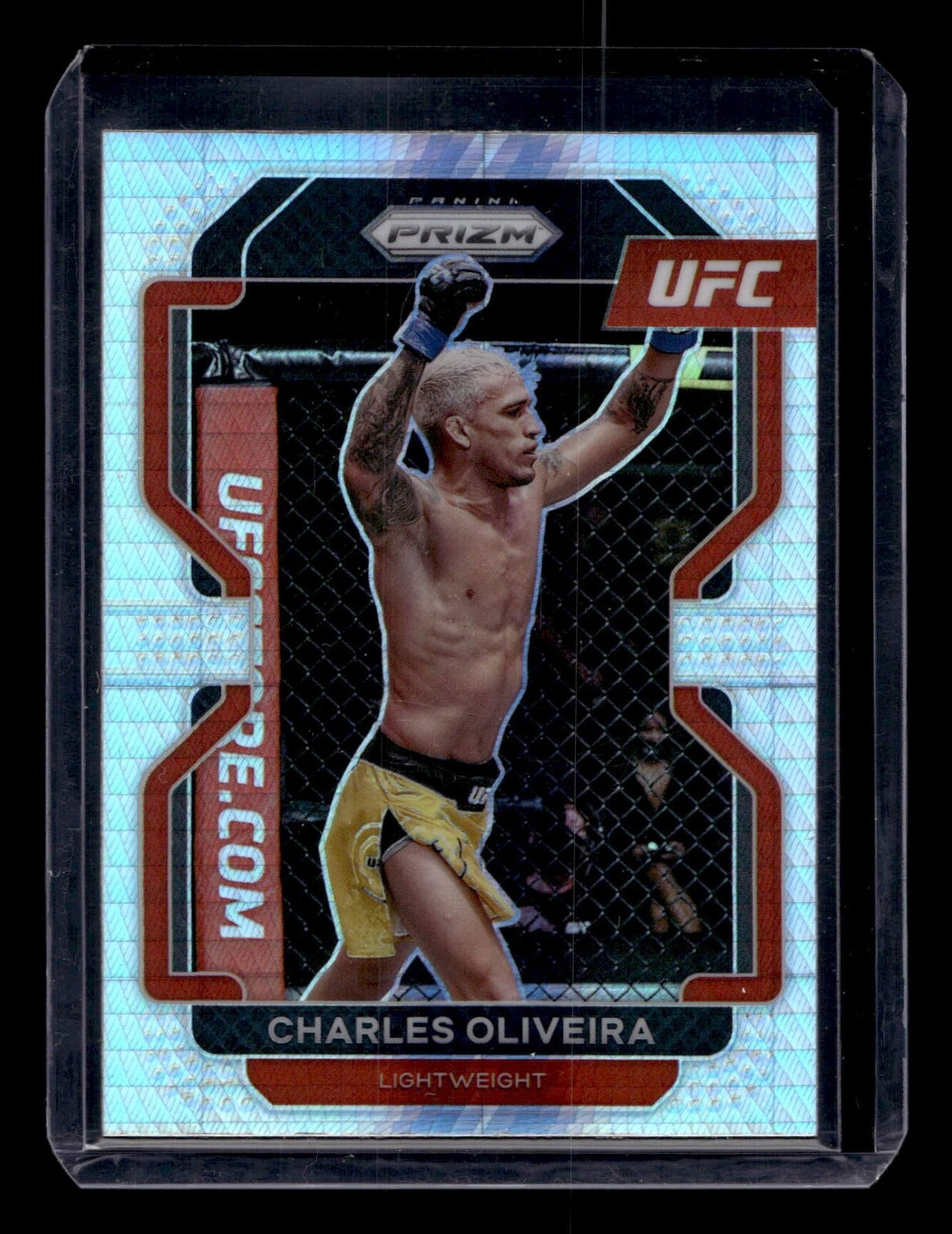 2022 Panini Prizm UFC Prizms Hyper #189 Charles Oliveira