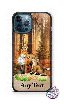 Red Fox and Baby In Forest Country Life Phone Case For iPhone 12 Samsung Google
