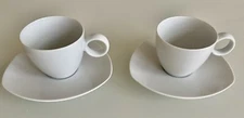 Thomas Rosenthal Vario White Cup & Saucer SET OF 2