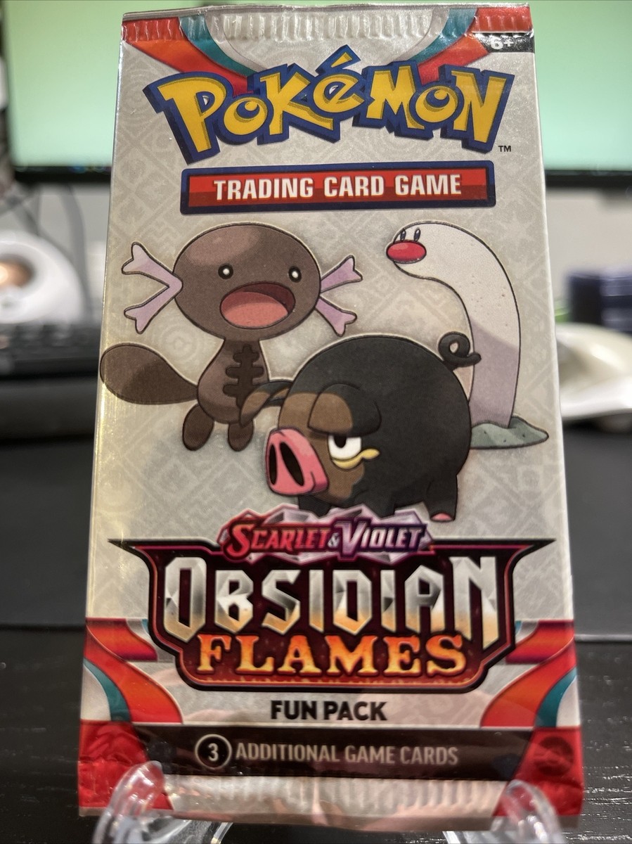 Pokemon Sampling Pack (3 Cards)— Obsidian Flames - Fun Pack - RARE