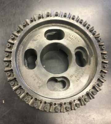 Large B.E.S Carbide Face Mill W/ 32 Carbide Bit Slots 