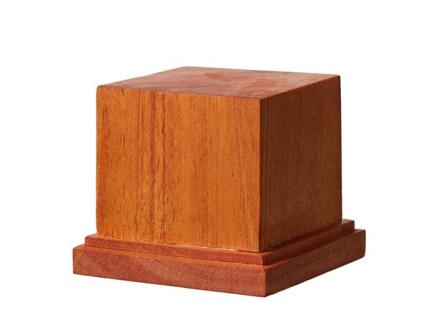 MW22 Mr. Hobby BDB002 Wooden Base Square M (60X60Xh50 Mm Top 49X49 Mm)-image