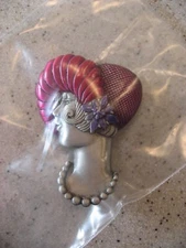 Red Hat Society Red Hat Lady with Red Hat Lapel Brooch Pin