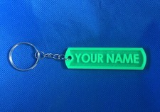 AOYOU3D-Custom Name Keychain Luggage Tag , 3D printed, Left-Chain