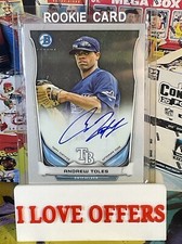 2014 BOWMAN CHROME PROSPECT ANDREW TOLES ROOKIE AUTOGRAPH TOPPS CERTIFIED CSTORE