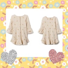 Janie And Jack Feather Print Dress Size 12-18M