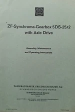 ZF-Synchroma-Gearbox 5DS-25/2 with Axle Drive -Maintenance Manual