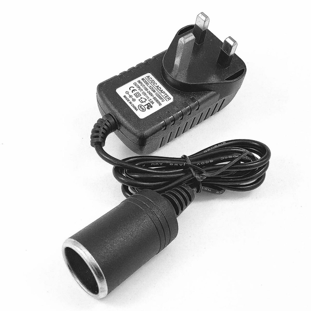 AC to DC Converter 240V to 12V Car Cigarette Lighter Socket Power