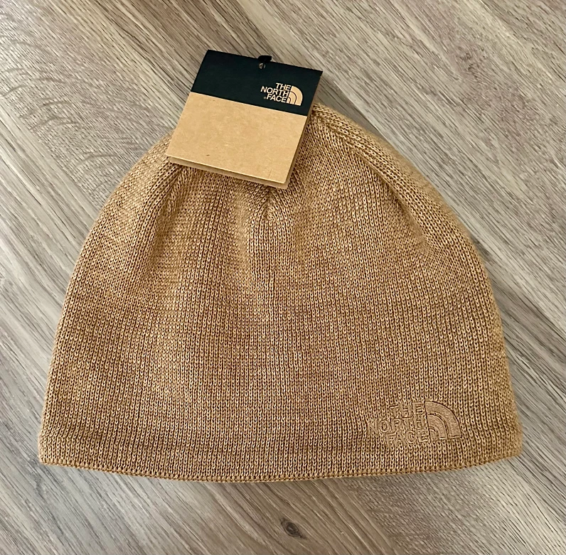 ⭐️NWT⭐️ The North Face Jim Beanie Interior Fleece Earband Almond Butter Heather