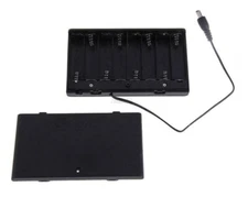 AA x 8  Battery Holder Case Enclosed Box With On-Off Switch  5.5 mm X 2.1mm b3