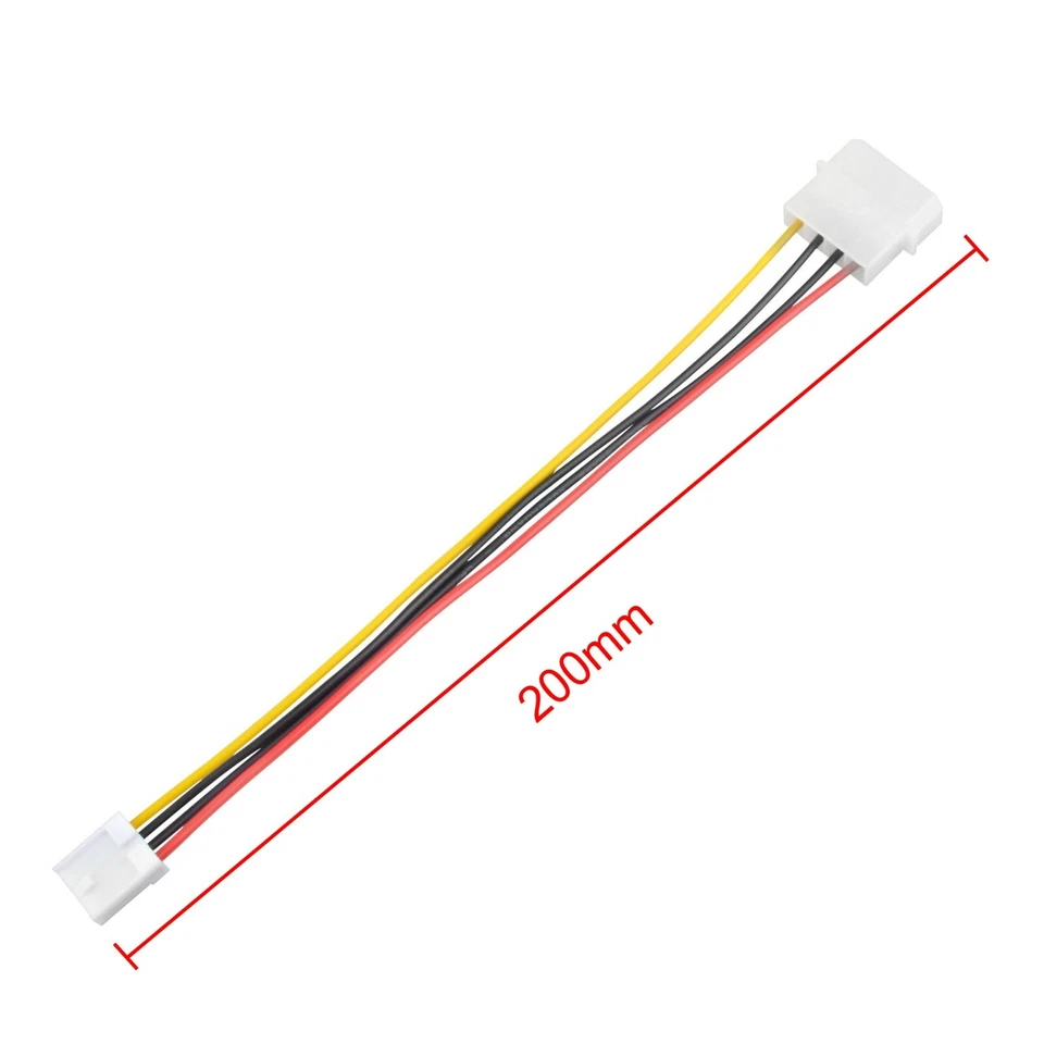 4-pin Molex Male (LP4) to 4-pin Floppy FDD Female (SP4) Power Adapter Cable - Image 3 of 4