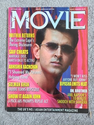 Movie Oct 2004 Magazine - Hrithik Roshan Bipasha Basu Saif Amrita Abhishek