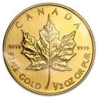 Canadian Gold Maple Leaf 1/2 oz coin from a recent eBay sale