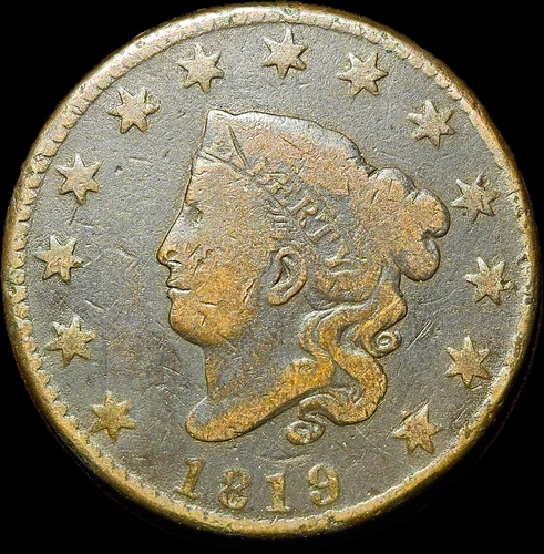 1819-P Large Cent — photo from the most recent tracked eBay sale