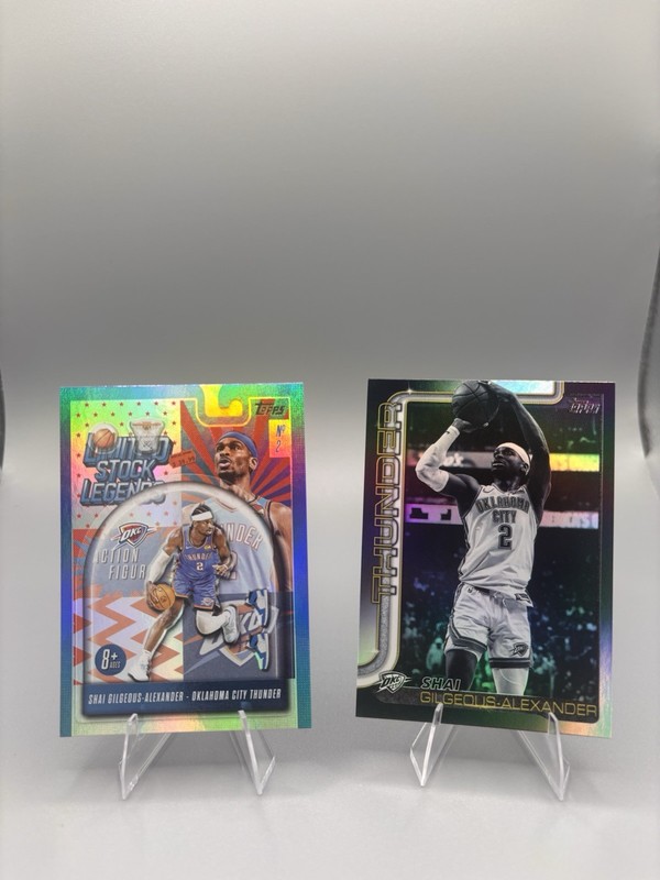 Shai Gilgeous-Alexander 2025 Topps Blackout Variation + Living Stock Legends Lot
