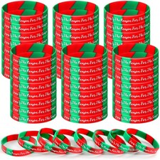 VioraWhite 100 Pcs Christmas circumference is about 8 inches, Red and Green