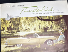 VTG 1960 Ford Thunderbird Original Sales Brochure World's Most Wanted Car Ad