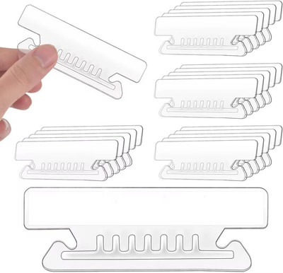 100Pcs 3 1/2 Inch Hanging File Folder Tabs Plastic Tabs for Hanging File Folders