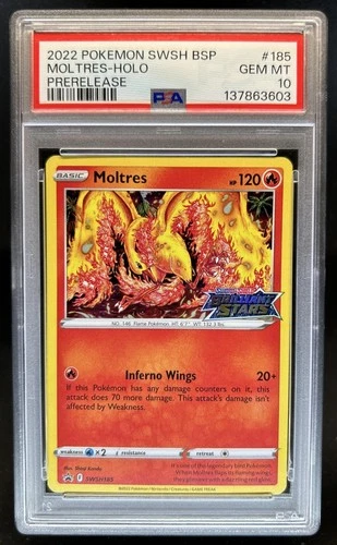2022 Pokemon SWSH Black Star Promos Moltres #SWSH185 PSA 10 GEM MINT
