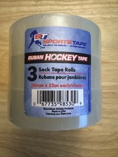 SportsTape Hockey Tape Multipack, Clear, 3 Roll