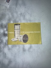 Argus C3 Accessory Lenses Instruction Manual Original Estate Find