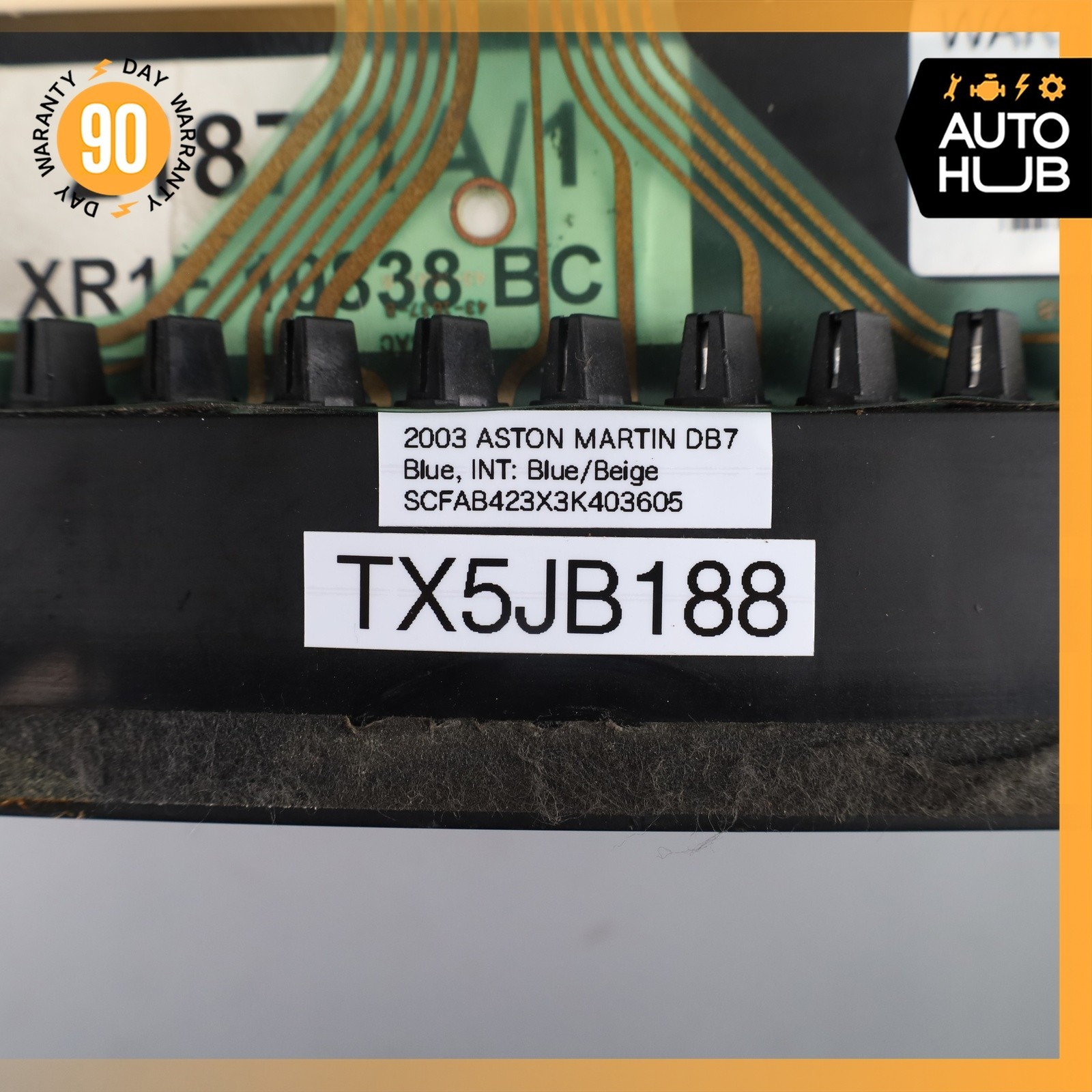 00-04 Aston Martin DB7 Vantage Automatic Instrument Cluster Speedometer OEM 38k