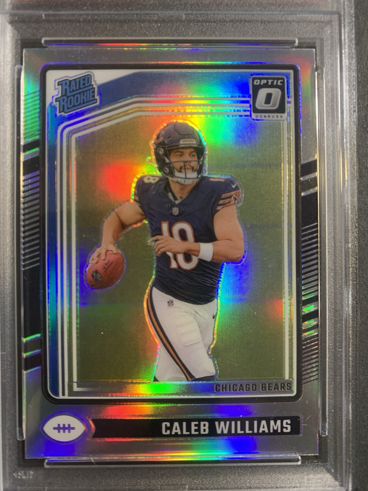 2024 Donruss Optic Rated Rookie Caleb Williams #201 Holo Prizm (RC) PSA 10 GEM view 2