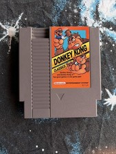 Donkey Kong & Jr. Classics NES Nintendo game original TESTED Mario brothers Nice