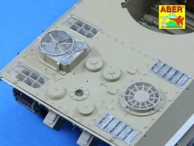 Grilles for Sd.Kfz.171 Panther, Ausf.G Late model / 1:25 - Aber 25003
