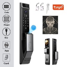 3D Face Visual Intercom WIFI Smart Door Lock W/ Camera Fingerprint Password APP