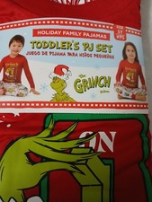 The Grinch, Dr. Seuss Christmas Holiday Pajama Set Toddlers-5T- Family Pj  s New