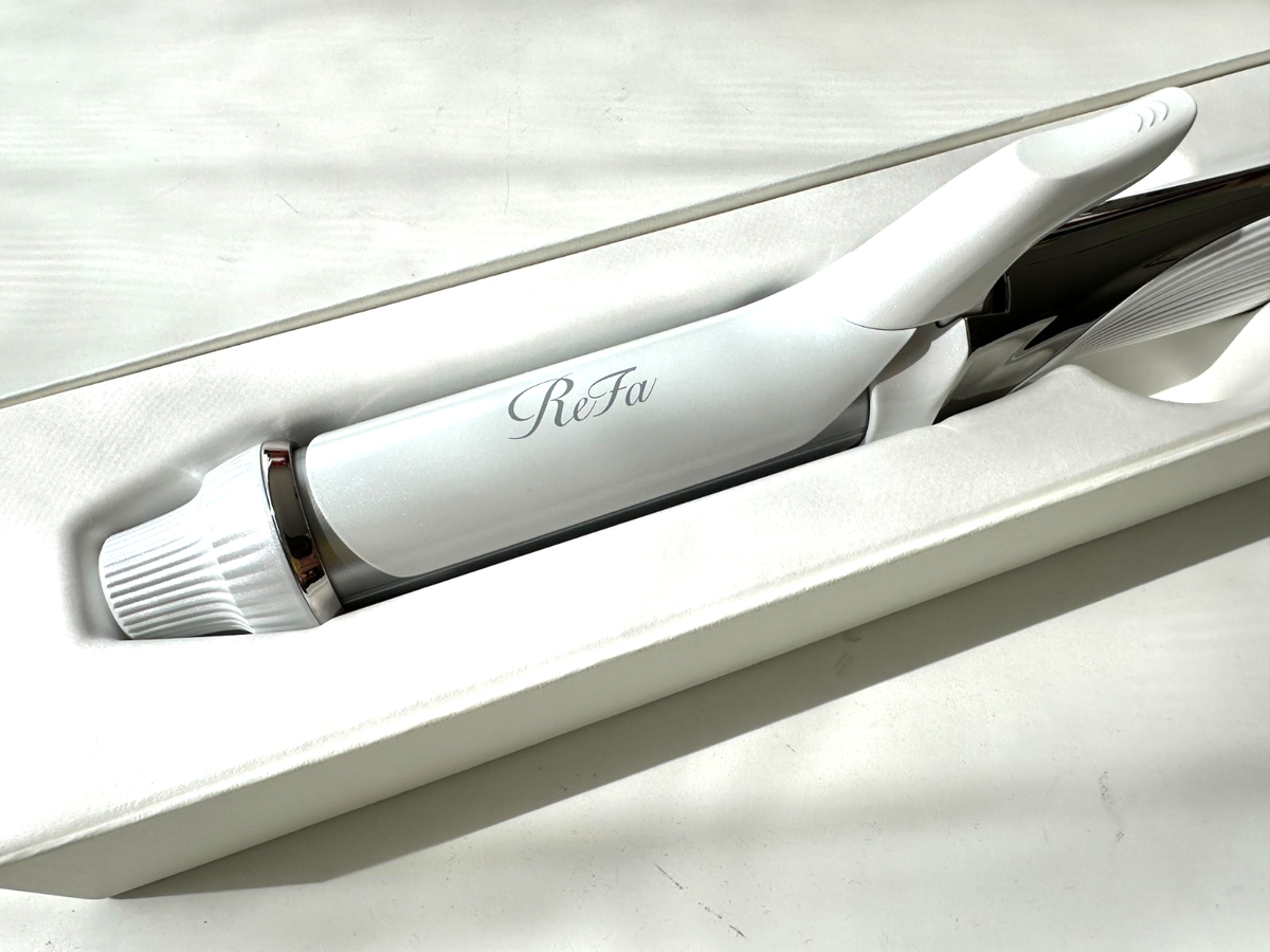 NEW ReFa BEAUTECH CURL IRON 32mm W/Box AC 100V Glossy Hair Styling