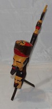 Très inhabituelle grande pipe à tabac en bois sculpté main AMALFI inutilisée super propre