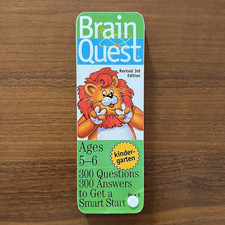 Brain Quest Learning Kindergarten Ages 5-6 Quiz Deck 2 VTG Revised 3rd Ed 2005