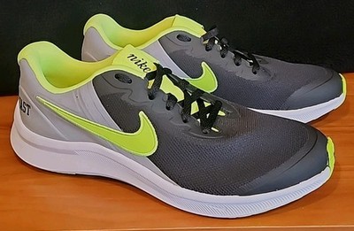 Nike Star Runner 3 Play Low Sneaker Black Green White Gray DJ1512-001 Teen Sz 7Y