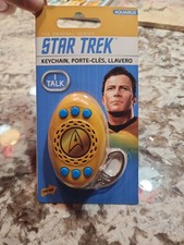 Porte-clés Star Trek Squawkey Talking neuf dans son emballage Kirk, Spock et McCoy - porte-clés amusant