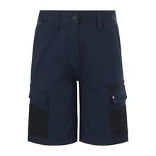 Citeco Size 10 Navy Womens Mid Shorts Cotton Stretch