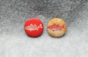 (2) Long Beach Island Striped Bass Derby Pins