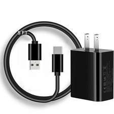 KUEVKA 6Ft USB-C Wall Charger Cable Compatible for Lively 6ft, Black