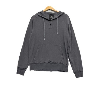 Aether Apparel 100% Cotton Gray Hoodie Kangaroo Sweatshirt Size 2 Med Outdoor
