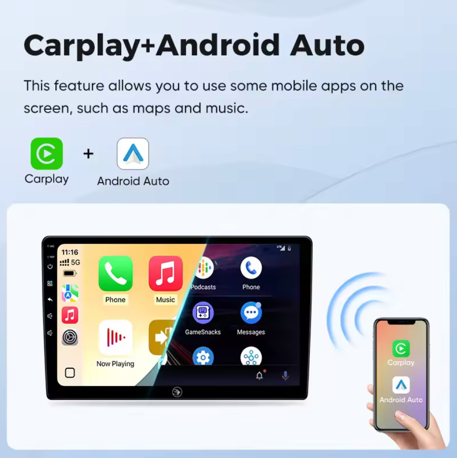 Autoradio Android 13 Smart Fortwo 453 2+64GB 9" CarPlay Android Auto WIFI GPS foto 4