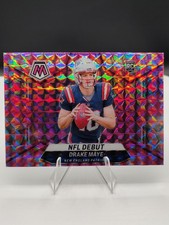 2024 Panini Mosaic Football Drake Maye 273 Camo Pink Prizm Rookie