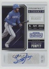 2018 Panini Contenders Draft Picks Prospect Ticket 3/99 Tristan Pompey Auto 7fr