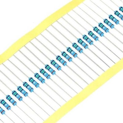 50 Stück Metallfilmwiderstand 1/2W 0.5W ±1% Voller Wertebereich 0.1Ω Bis 6.2MΩ