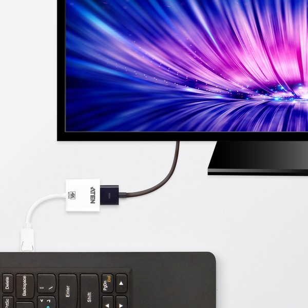Aten VC986B Videoadapter Displayport MäNnlich Zu Hdmi Weiblich ~D~-image