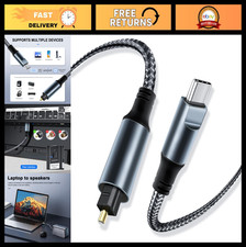 3Ft USB C to Optical Audio Cable - Unidirectional Toslink for TV, Soundbar, PS5