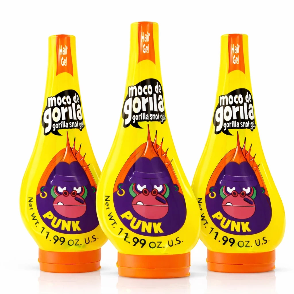 Moco de Gorilla Punk Gorilla Snot Hair Gel Extreme Hold Yellow